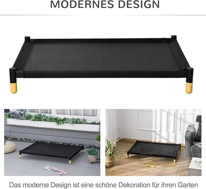 Повдигнато легло за кучета PawHut, легло за домашни любимци