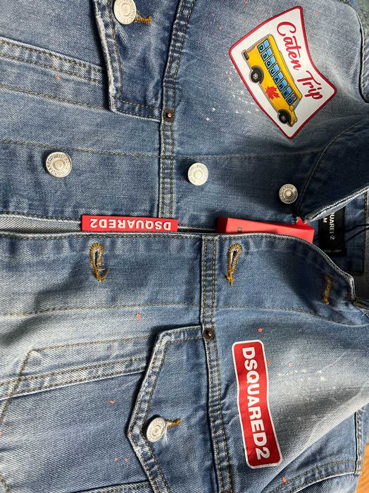 #REDUCERE 100 LEI# Geaca de blugi/jacheta denim barbati Dsquared2 Trip