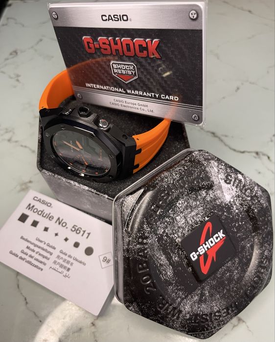 Ceas G-SHOCK ga-2100 mod Royal Casioak (Tiger Orange)