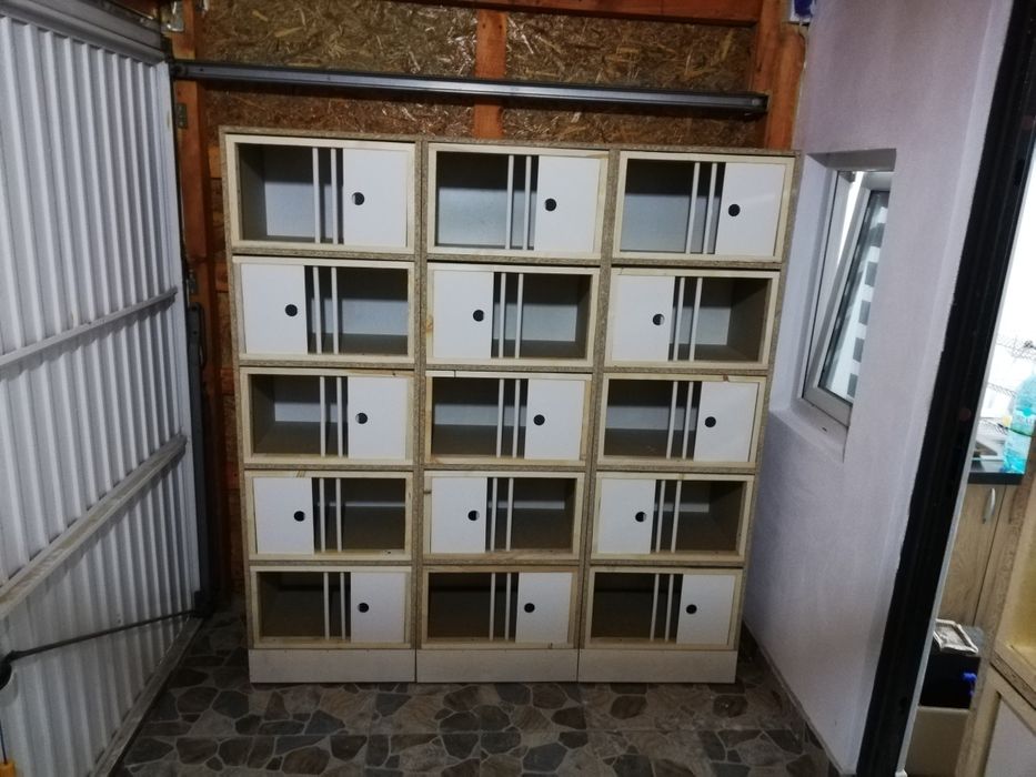 Boxe porumbei rafturi + fete