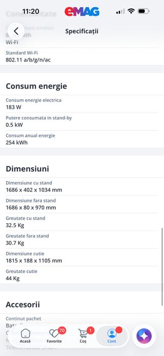 Smart TV SONY BRAVIA X80G diagonala 189.3cm