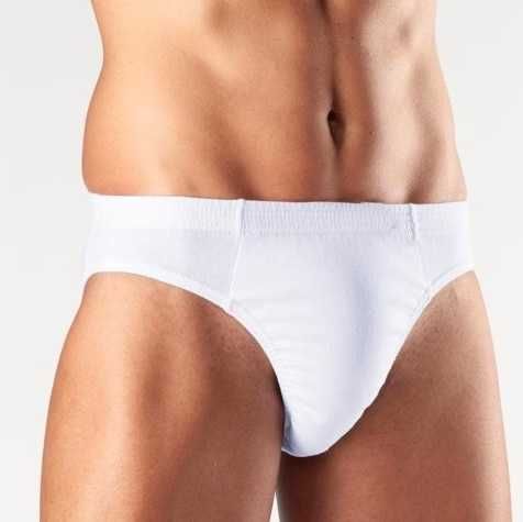 Set 15 perechi Chiloți Bărbați, Bumbac 100%, Albi - Mărimea M/L (Nou)