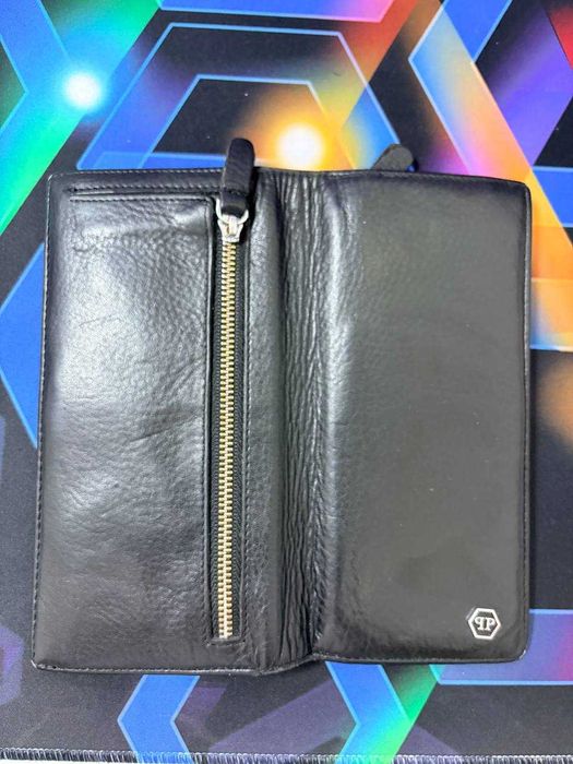 Кожаный кошелёк (портмоне) в отличном состоянии Philipp Plein