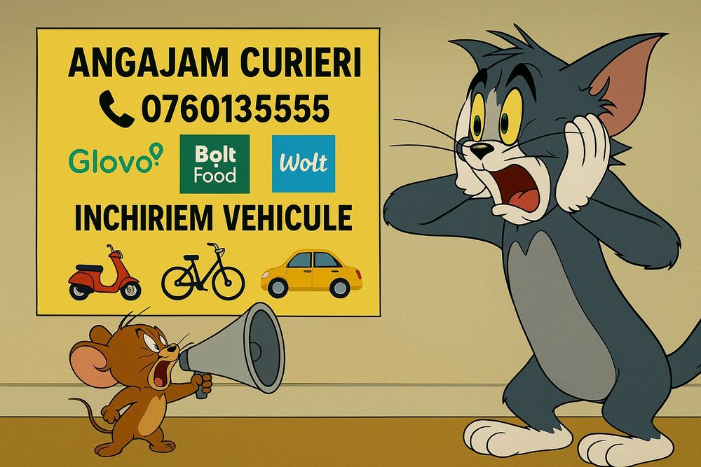 Angajăm Curieri Glovo, Bolt Food, Wolt și Livratori Colete | Program Flexibil, Câștiguri Motivante | Alba Iulia