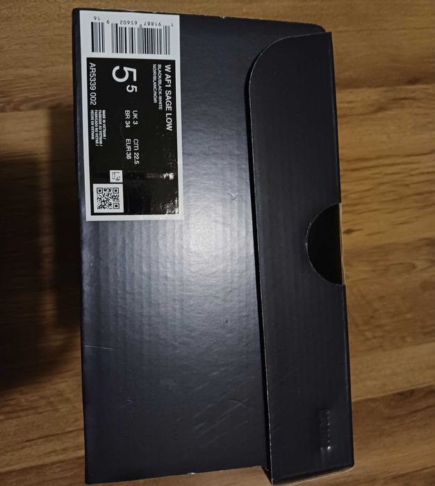 W AF1 Sage Low Black/Black-White