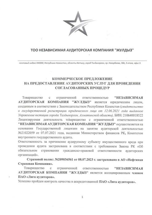 Бухгалтерские, Аудиторские услуги