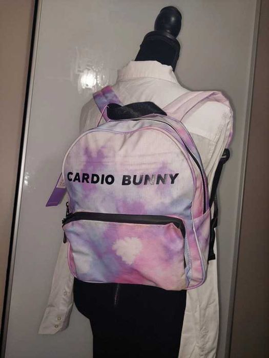 Rucsac nou cu etichetă Cardio Bunny, sport mov