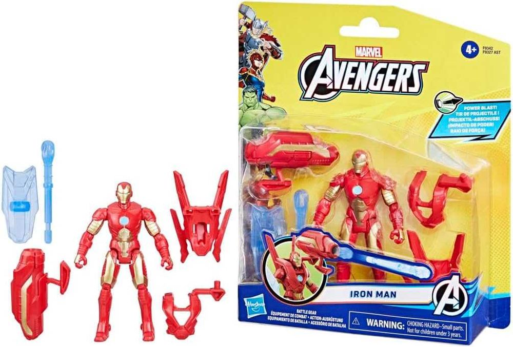 Marvel Epic Hero Series Battle Gear Железный человек Фигурка Hasbro