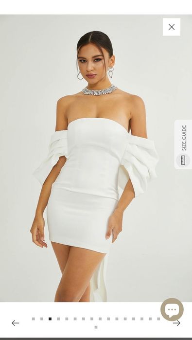 Официална бяла рокля от “Miss Rosier”