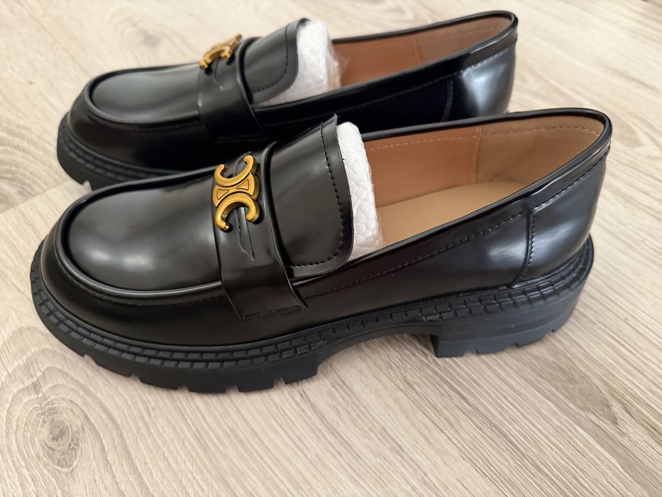 Черни аамски обувки мокасини