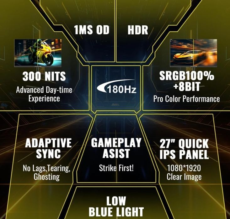 Monitor Gaming Minifire MFG27F2 / 180Hz / FHD