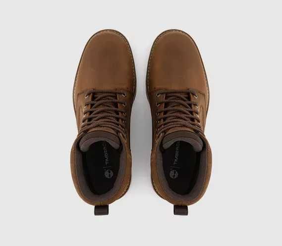 Ghete Timberland Britton Road Mid Lace WP  NOI – Piele Naturală – Maro