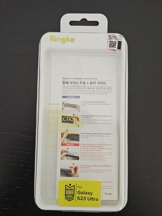 Husă Samsung Galaxy S23 Ultra RINGKE Clear + o husă de silicon
