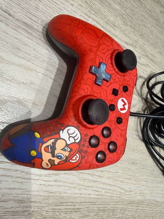 Контролер PowerA - Enhanced за Nintendo Switch, жичен, Mario