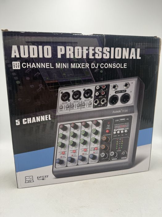 Mini Mixer DJ Console Aveek F 5A Sigilata