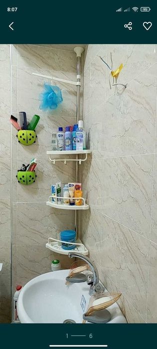 Уголок для ванной комнаты стилаж подставка