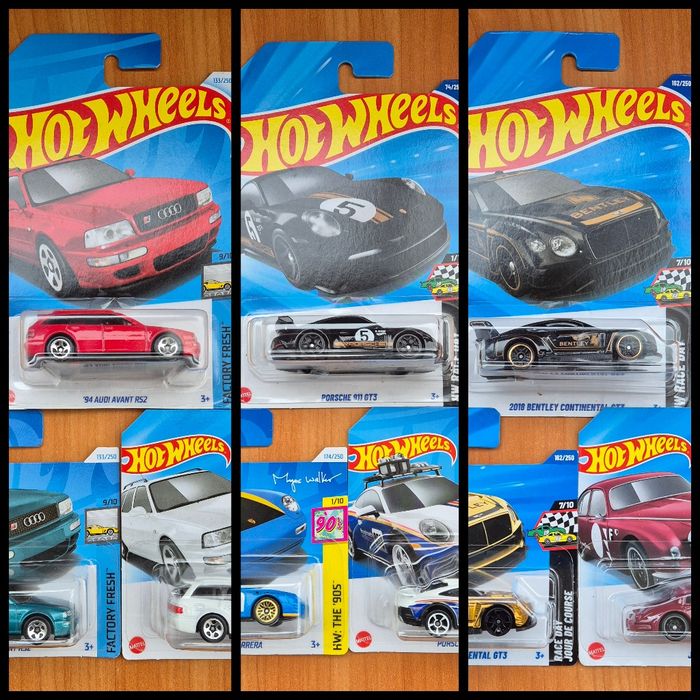 Hot Wheels Mega Lot – Porsche, Bentley & Audi RS2 Collection