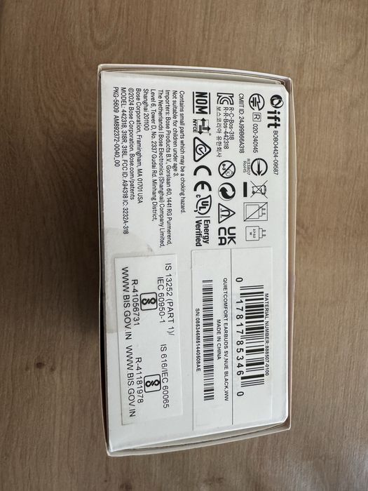 Bose quietcomfort earbuds negre