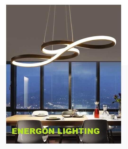 Луксозна LED лампа висок клас висяща димируема хол детска кухня висяща