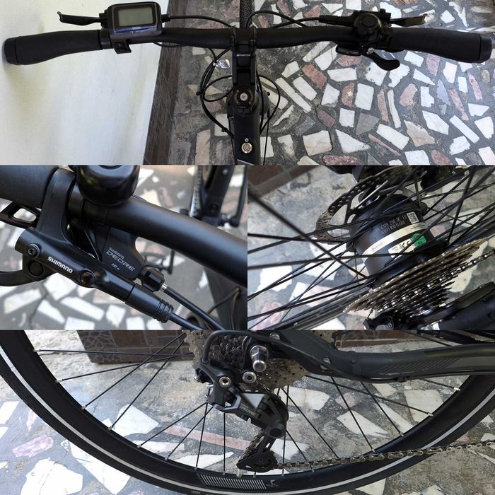 Bicicleta electrica Hybrid produsa in Germania  - FALTER  E9.0  Urban 2023, doar 19,5 kg, afisaj LED
