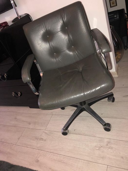 Mid century leather scaun birou desk