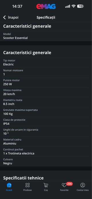 Trotineta electrica Xiaomi Essential