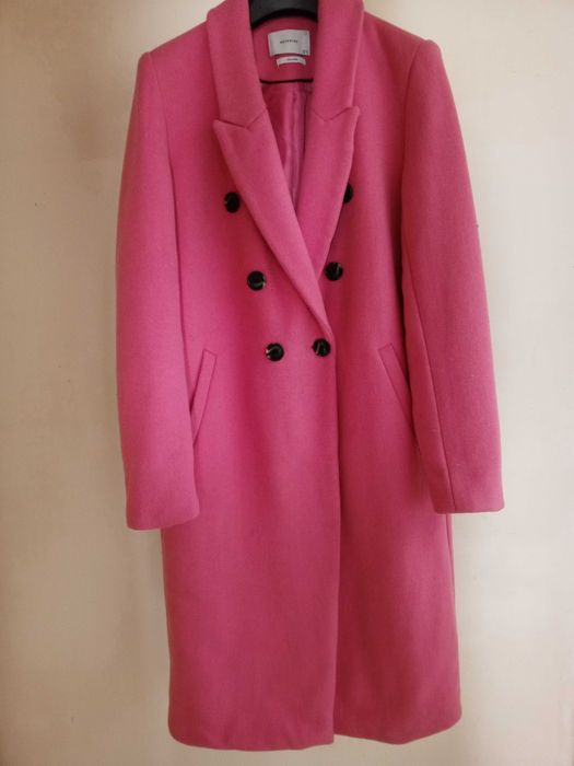 Пальто розовое кашемировое польское