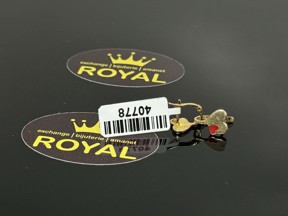 Bijuteria ROYAL : Cercei AUR NOU 14K / 1.43 GR