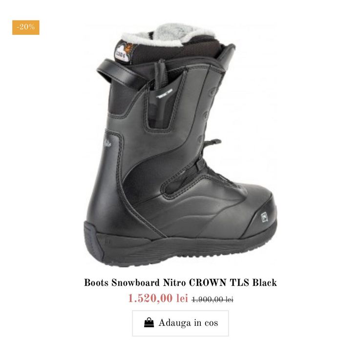 Nitro
Boots Snowboard Nitro CROWN TLS Black