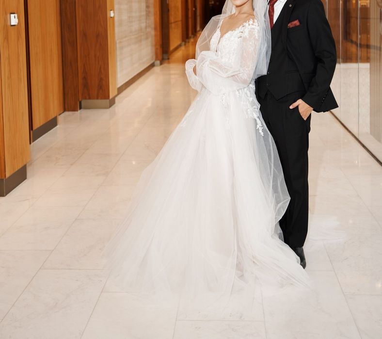 Шикарное свадебное платье