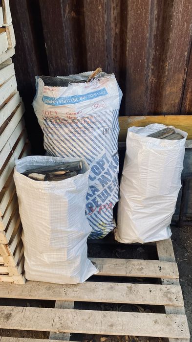 Дрова в мешках сухие