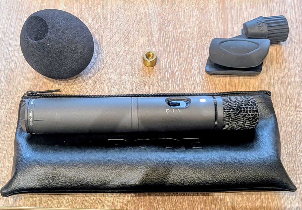 Microfon condensator Rode M3 videograf, tobe, overheads, podcast, chitara, baterie 9V