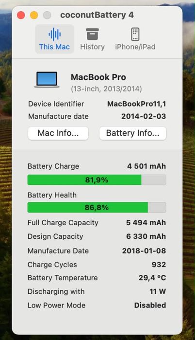 Apple MacBook Pro Retina A1502