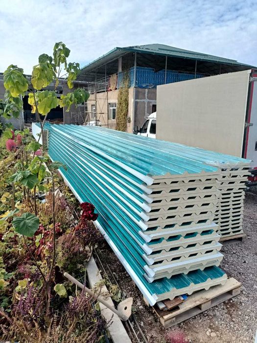 Сендвич панели ПИР/PIR НЕГОРЮЧИЕ самозатухающие