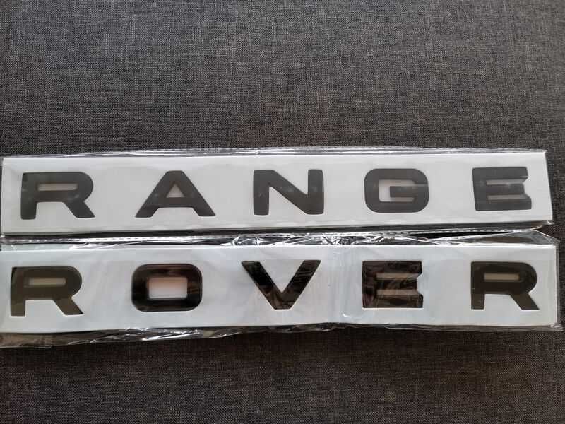 черен гланц надпис Рейндж Роувър / Range Rover