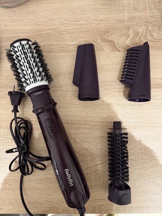 Perie rotativa BaByliss BeLiss 2736E, 1000W, 4 accesorii, Violet