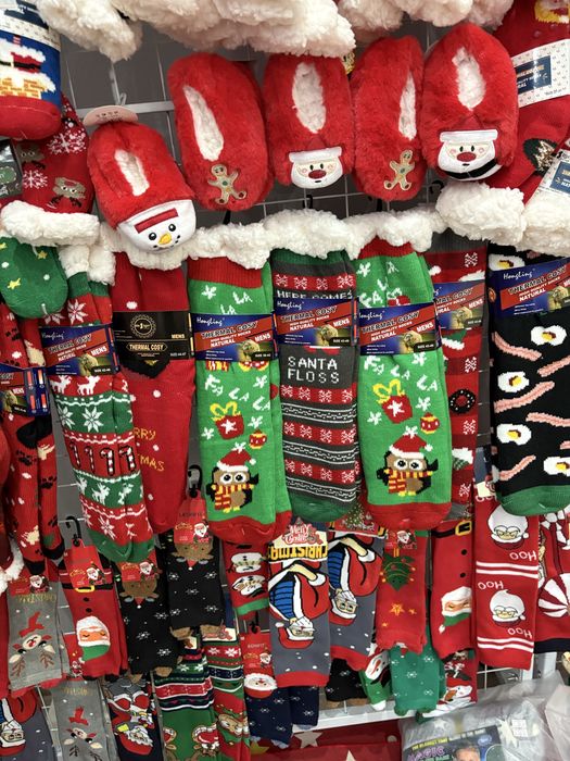Коледни ватирани чорапи