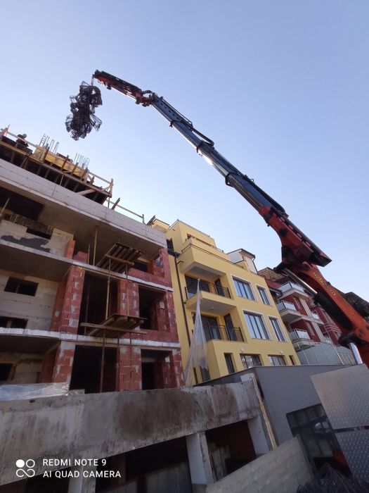 Комбиниран транспорт с кран 32м