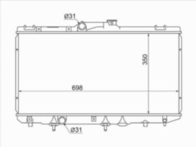 Радиатор  Toyota Corolla