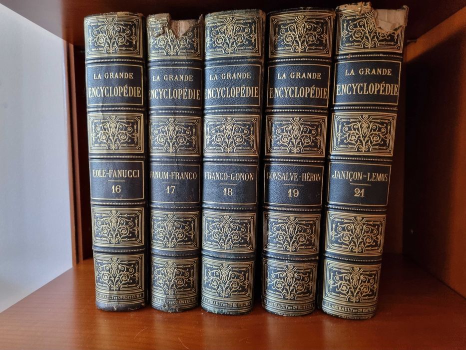 Colectie carte veche" La Grande Encyclopedie" 20 volume anul 1886
