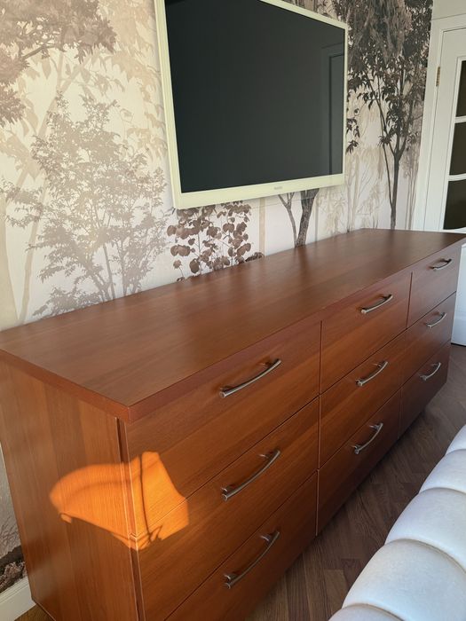 Комод напольный под красное дерево