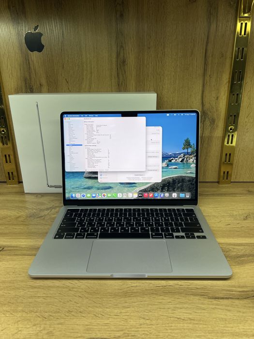 MacBook Air M2 100% 31 sikl silver