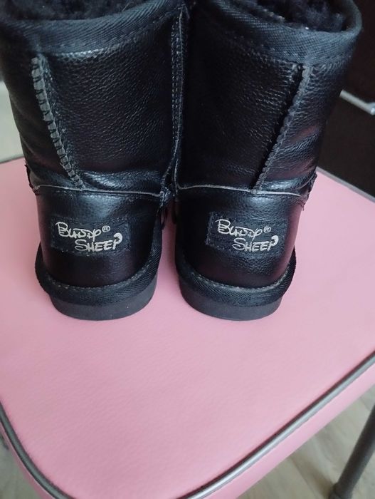 Угги зимние кожаные