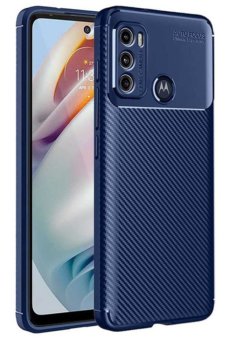 Husa Premium Antisoc model Carbon pt. Motorola Moto G60, E7 Power