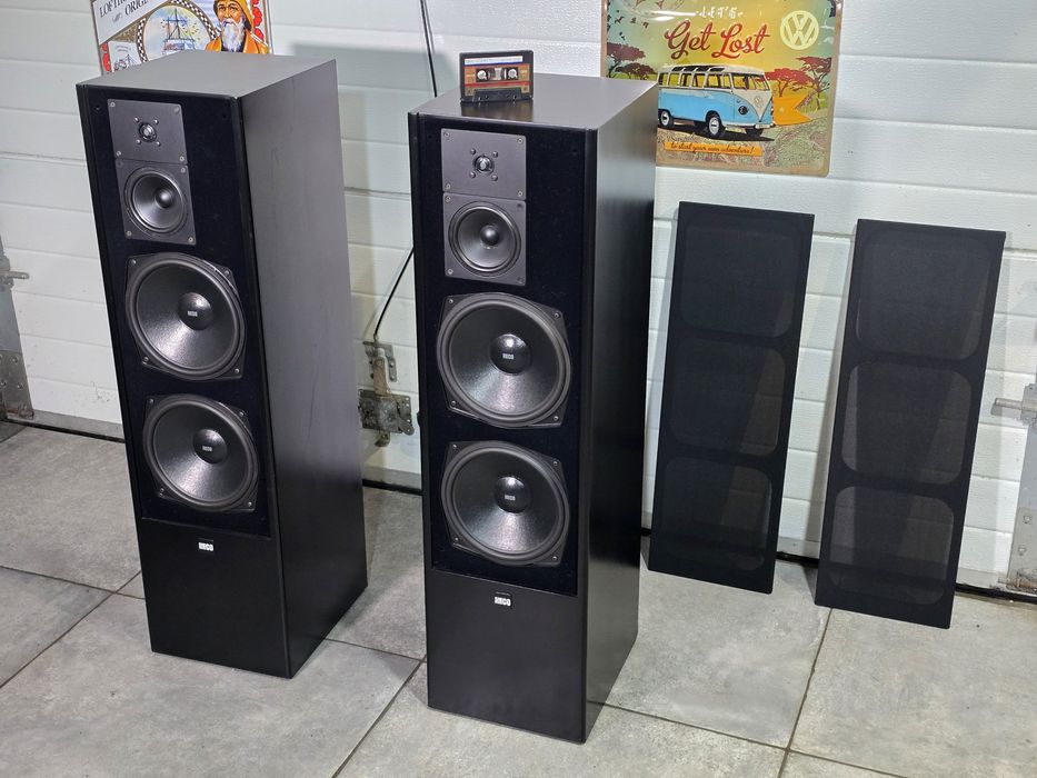 Boxe de podea HECO superior 830, 140-200w, 4-8 ohm , hifi retro