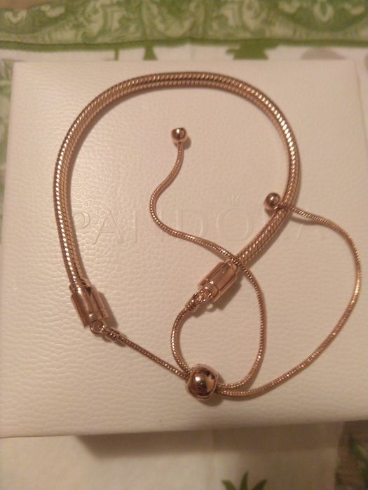 Brățară din argint integral placată cu aur roz