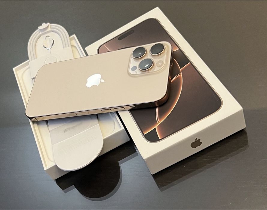 iPhone 16 PRO / 100% Health Battery / GOLD / FAC Schimburi