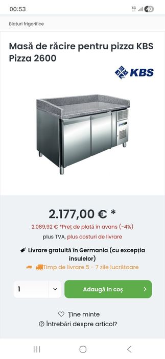Masa rece pizza 3 usi