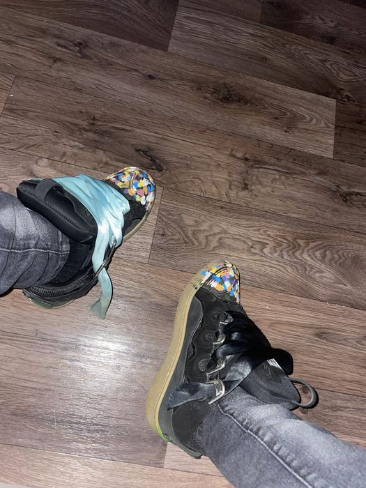 Lanvin DBB1 originali – cap toe “paint splatter” multicolor