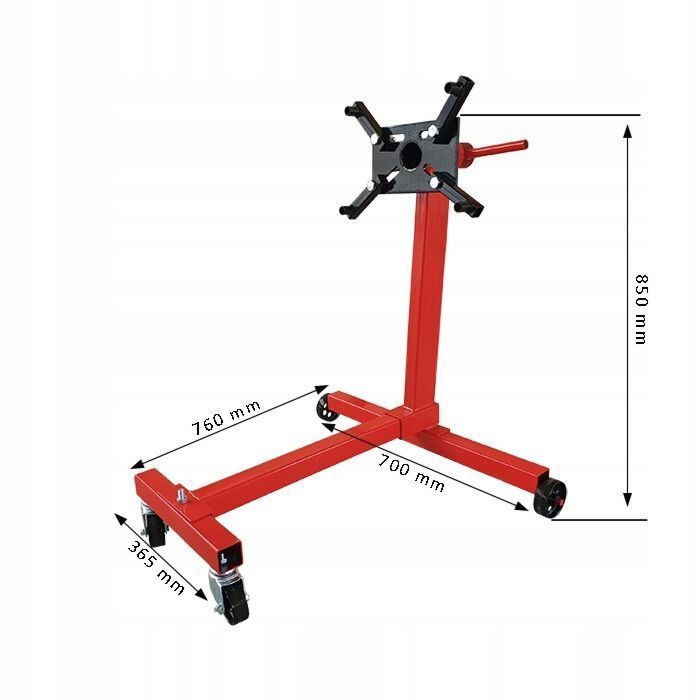 Suport motor rotativ 450 kg invento